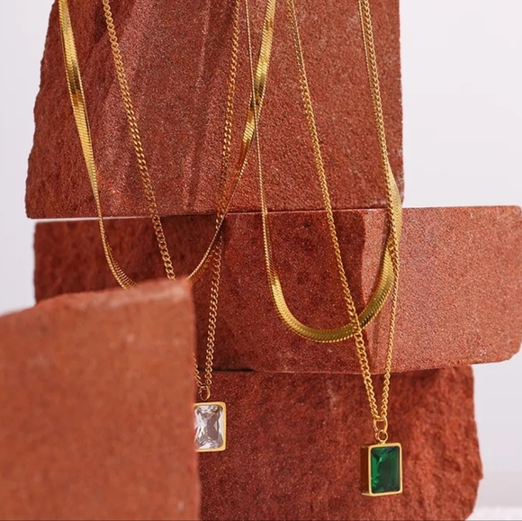 Adorable Snake&Chain with Pendant Necklace - Picture 2 of 7